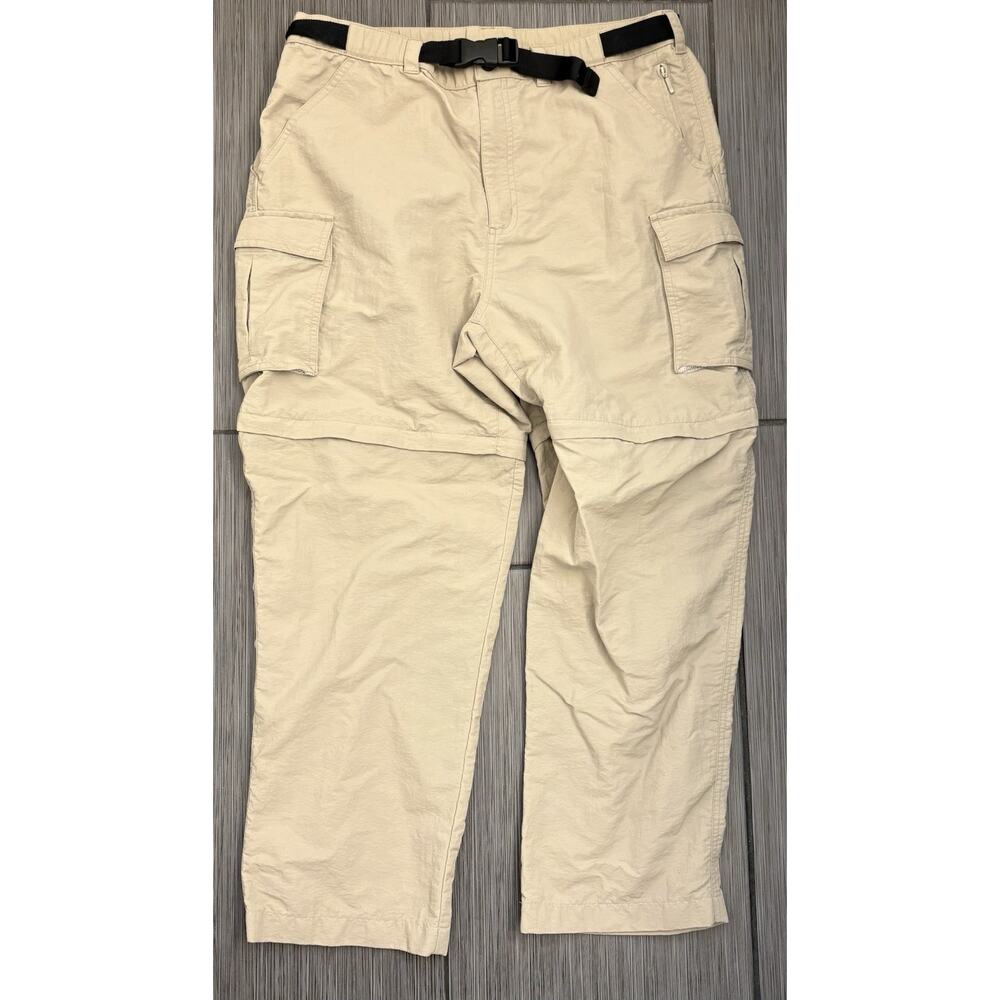 Lands’ End Women’s Convertible Outdoor Cargo Pants Size Medium (10/12) Belted